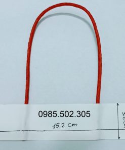 Quai Túi Giấy Kraft Đỏ Size M (15.2cm)