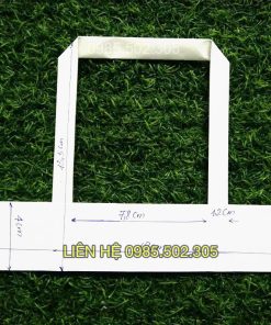 Quai túi giấy kraft dẹt màu trắng