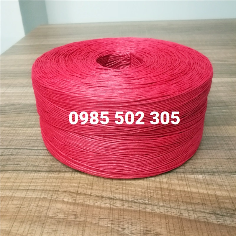 Dây giấy màu đỏ tươi kích thước 2mm